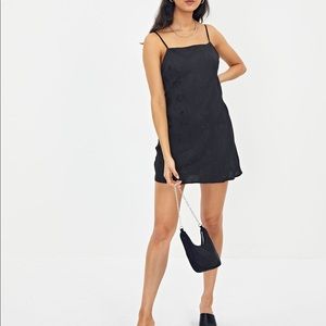 Glassons Low Back Black Slip Dress